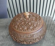 hand carved wooden bowl