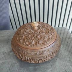 hand carved wooden bowl