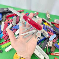 Vintage 1980s Victorinox Champion Discontinued Collectable Swiss Army Knife 91mm