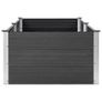 Garden Raised Bed 250x100x54 cm WPC Grey Image 2