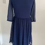 dress little mistress size 10 navy dress with embellishments Image 2