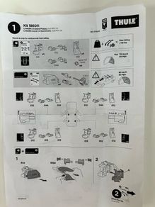 Thule flush rail fitting kit -6011