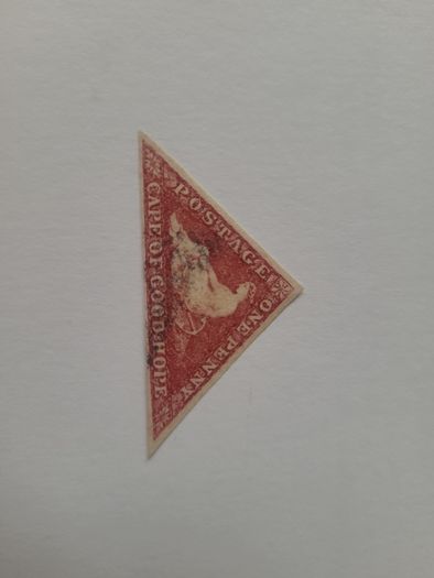 Cape Of Good Hope 1853 One Penny Pale Brick-red