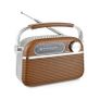 2 Band 'Vintage' Rechargeable Portable Radio USB Image 5