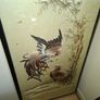 3 Large Antique Chinese Handmade Silk Embroidery of Roosters among Bamboo. These are likely from the 19th or early 20th century, often referred to as Qing Dynasty or Meiji era Ideal for Home or Stage Movie Props Image 6