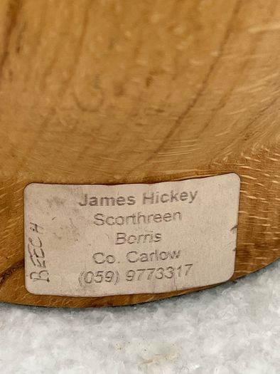 James Hickey Hand Turned Spalted Beech Wood Vase Irish Studio Woodturning  Borris, Co. Carlow