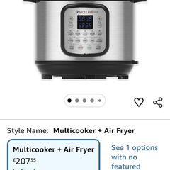 Insta pot duo crisp plus air fryer