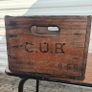 Old beer bottle crate stamped "C U B" and "8 66" Image 3