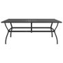 7 Piece Garden Dining Set Textilene and Steel Image 4