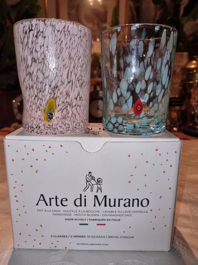 Two Murano Glasses by Alessandro Coppola