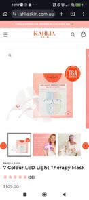 LED facial mask red light