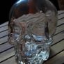 heavy skull glass bottle with lights Image 3
