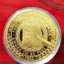 Gold Plated Michael Collins Coin Image 2