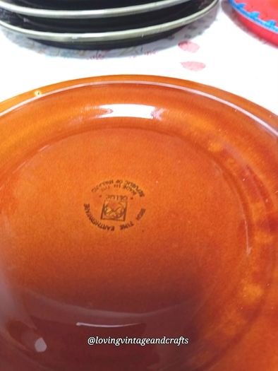 Vintage Fondue Plates