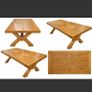 Solid Oak 8 Seater Dining Table Image 2