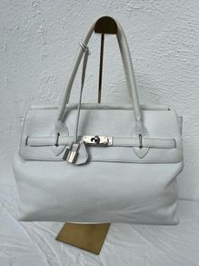 Birkin style leather bag