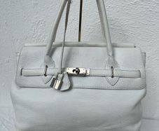 Birkin style leather bag