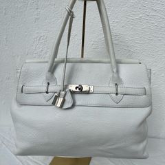 Birkin style leather bag