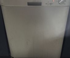Silver dishwasher