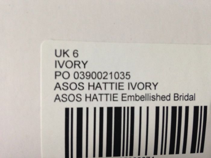 ASOS Bridal Shoes price includes Postage