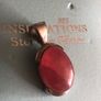 rose quartz stone in silver pendent Image 3