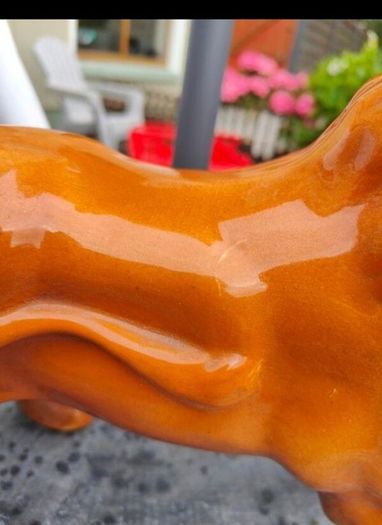 Stunning 15inch Staffordshire Lion Figure
