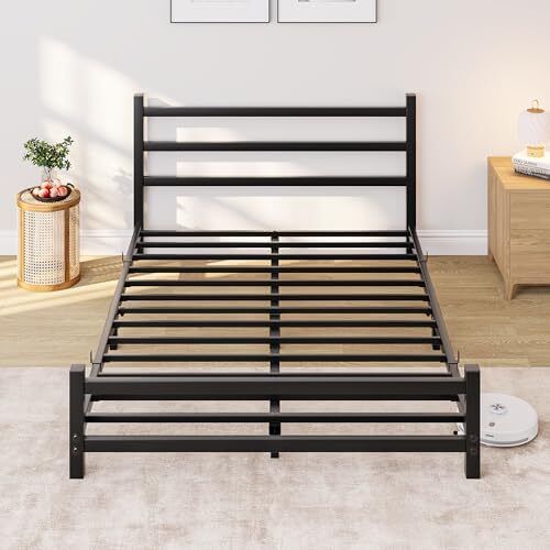 Floor 4ft6 Bed Frame With Headboard
