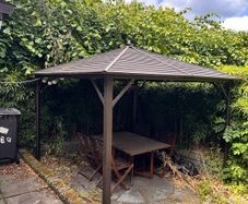 Roll formed garden gazebo