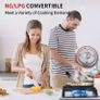 Built-in Gas Hob 2 burners 3300W/1000W Stainless steel Image 5