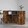 Reception Desk Smoked Oak Image 3