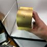 Rhythm Vintage Tempus Fugit Brass Table Clock, Working order Image 5