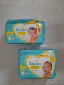 NEW Pampers premium protection disposable nappies size 2 80 nappies and size 3 80 nappies