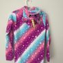 Girls Unicorn Fleece Onesie / All-in-One Pyjamas Image 5