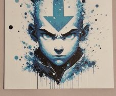 Avatar Aang 3d printed picture