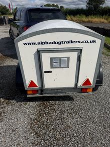 factory built dog trailer