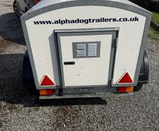 factory built dog trailer