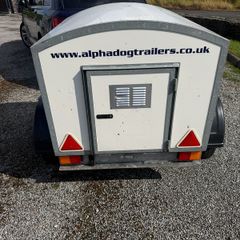 factory built dog trailer