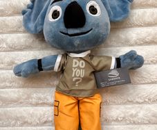 Sandaya Blue Koala Plush approx. 25 cm. Head a bit loose used Please see photos