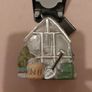 Ornamental glass gardeners christmas decoration x 2 Image 2