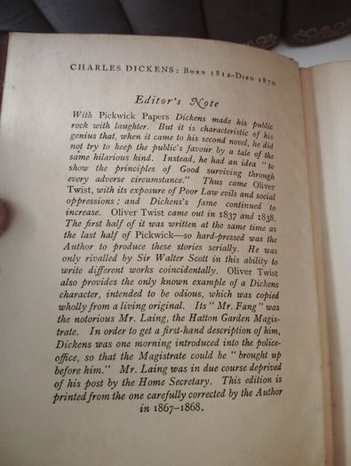 Vintage Charles Dickens collection.