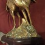 brass prancing stag and deer, Image 8