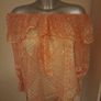 River Island orange golden off shoulder dressy top size UK8 Perfect condition Postage included Image 2