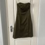 COAST  Ladies Dark Olive Green Satin  Dress Image 2
