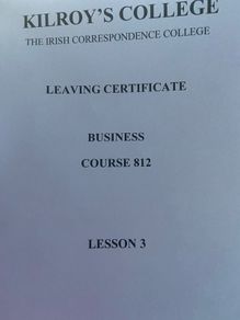 Leaving Cert improve your grade with -Revision books Kilroy College Leaving Certificate 2026 Business