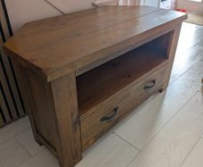 corner tv unit pine wood tv stand