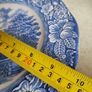 Liberty Blue Plate Independence Hall Staffordshire Ironstone Blue White Historic Image 3