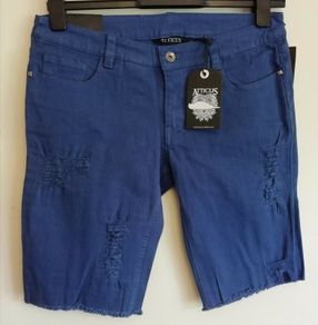 Ladies Atticus Shorts Denim Style Navy Blue New With Tags UK8, Waist 26 Inches Payment by Paypal or Revolut