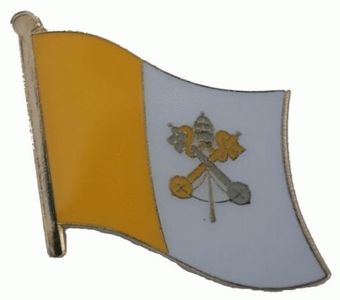 2x Vatican City flag lapel pin FREEPOST