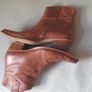 Paul Green Leather Ankle Boots Western Cowboy Style Image 8