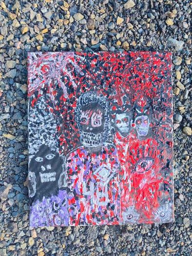Never satisfied  original acrylic painting